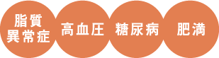 脂質異常症・高血圧・糖尿病・肥満